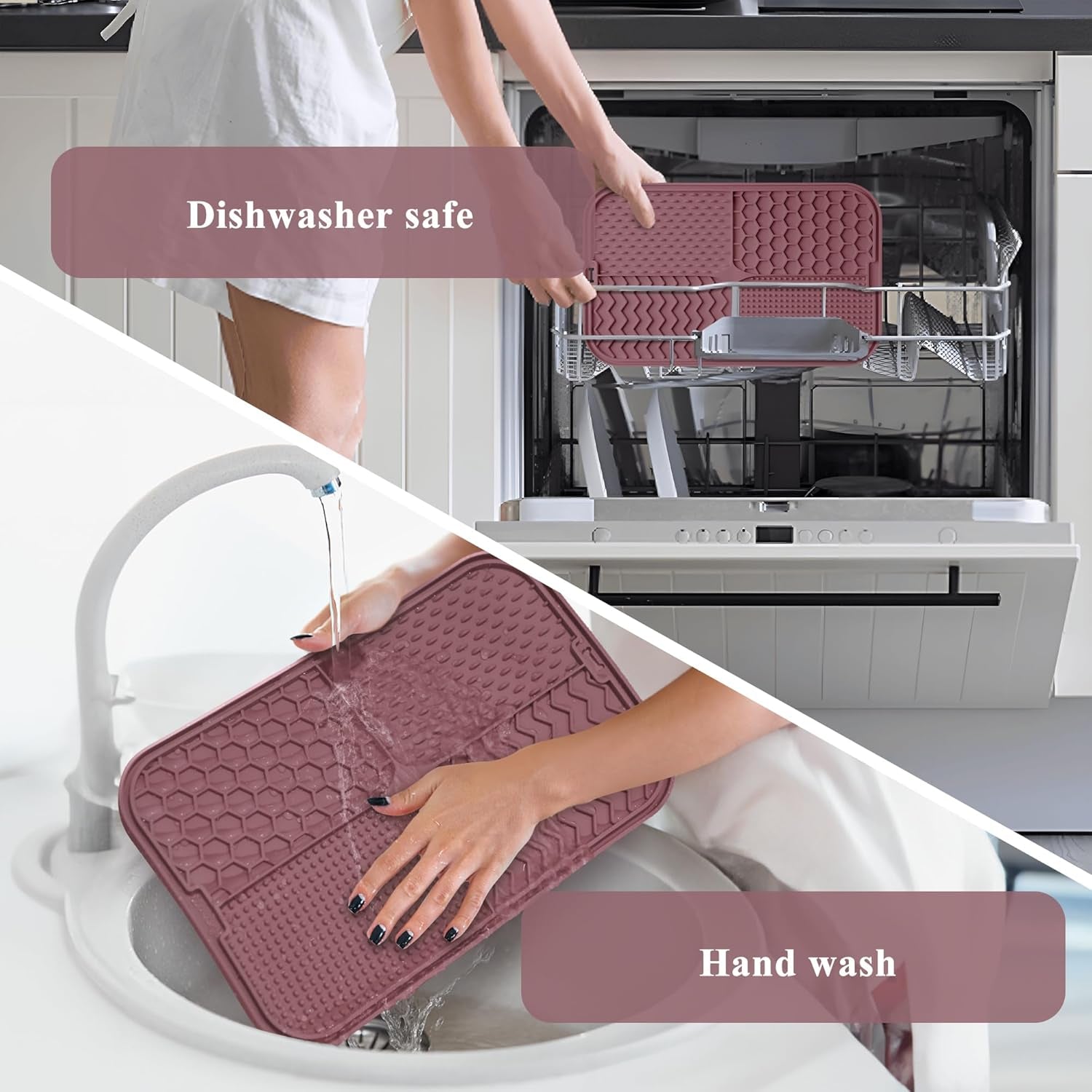 Licky Mats for Dogs Large Dog Slow Feeding Lick Mats with Suction Cup Boredom and Anxiety Reducer Lick Mats for Dogs Dark Red