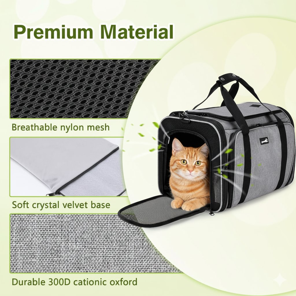 Pecute Expandable Cat Carrier