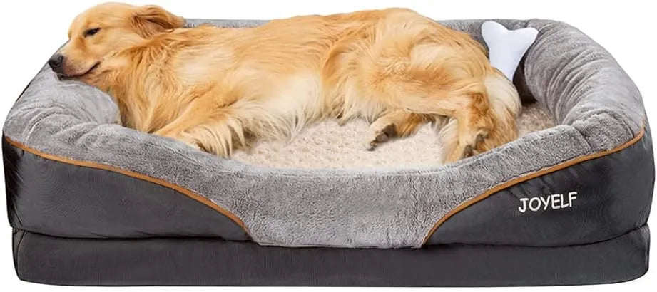 Extra-Large Memory Foam Bolster Bed