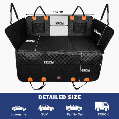 Flatbed Back-Seat Extender (M/L, Hard Base, Door Protection) | HappyPawsCo UK