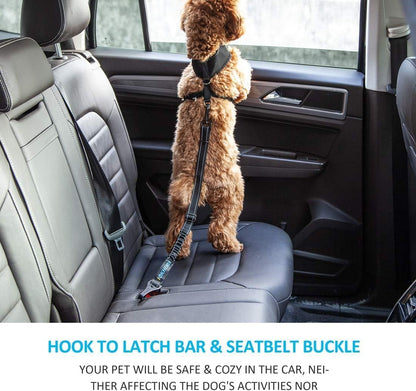 ISOFIX/LATCH Swivel Seat-Belt Tether (Metal Carabiner, Shock-Absorb) | HappyPawsCo UK