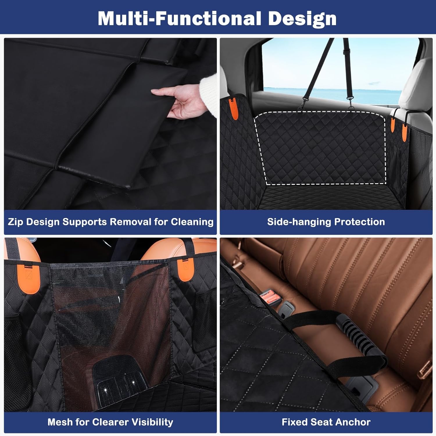 Flatbed Back-Seat Extender (M/L, Hard Base, Door Protection) | HappyPawsCo UK
